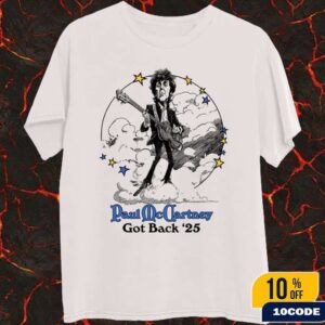Paul McCartney Got Back 2025 Illustration T-Shirt Merch Fans Gifts Classic Shirt