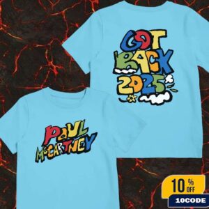 Paul McCartney Got Back 2025 Tour T-Shirt Merch Fans Gifts Classic Two Sides Shirt