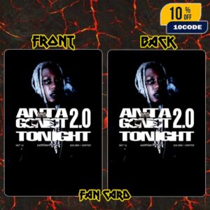 Playboi Carti Antagonist 2.0 Tour Sacramento Event On October 12 2025 At Golden 1 Center California Fan Card