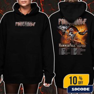 Powerwolf Wake Up The Wicked Tour 2026 With HammerFall x Wind Rose Poster Tour Dates Unisex Hoodie, T Shirt