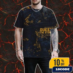 Queens Of The Stone Age Boston Event Poster On October 8 2025 The Catacombs Tour At Boch Center Wang Theatre Artwork by Nikita Kaun Limited All Over Print Graphic T-Shirt, Hoodie