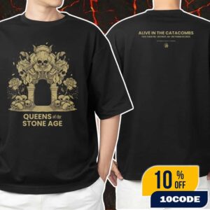 Queens Of The Stone Age Detroit Event Poster On October 3 2025 At Fox Theatre Detroit With Paris Jackson The Catacombs Tour Unisex T-Shirt Merchandise