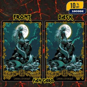 Queens Of The Stone Age The Catacombs Tour Concert Poster Artwork At Beacon Theatre New York City On October 10 2025 By Carin A Hazmat Fan Card