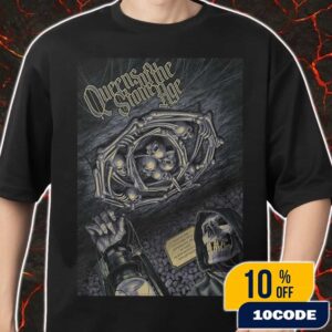 Queens Of The Stone Age The Catacombs Tour On October 24 2025 At DR Koncerthuset Koncertsalen Denmark With Ryan Richardson Pratt Merch Unisex T-Shirt