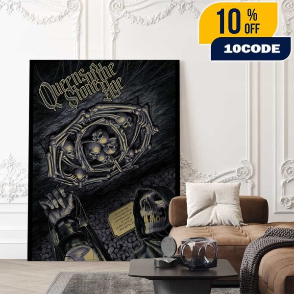 Queens Of The Stone Age The Catacombs Tour On October 24 2025 At DR Koncerthuset Koncertsalen Denmark With Ryan Richardson Pratt Poster Canvas Home Decor