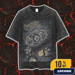 Queens Of The Stone Age The Catacombs Tour On October 24 2025 At DR Koncerthuset Koncertsalen Denmark With Ryan Richardson Pratt Vintage Washed Unisex T-Shirt