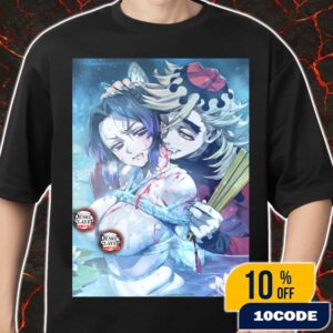 Shinobu Kocho x Douma Demon Slayer Kimetsu No Yaiba Infinity Castle 2025 Movie Anime Bondage Version Merch Unisex T-Shirt