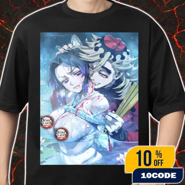 Shinobu Kocho x Douma Demon Slayer Kimetsu No Yaiba Infinity Castle 2025 Movie Anime Bondage Version Merch Unisex T-Shirt