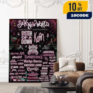 Sick New World Festival Las Vegas Poster Artwork Edition On April 25 2026 At Las Vegas Festival Grounds NV With Line Up Poster Canvas Home Decor Sick New World Festival Las Vegas Poster Artwork Edition On April 25 2026 At Las Vegas Festival Grounds NV With Line Up Poster Canvas Home Decor