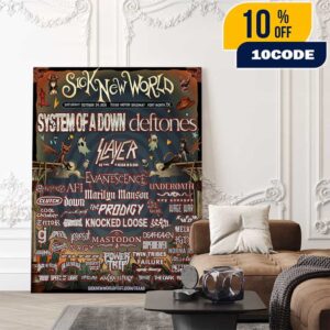 Sick New World Texas Festival Poster 2026 On October 24 At Texas Motor Speedway Fort Worth With Line Up Poster Canvas Home Decor Sick New World Texas Festival Poster 2026 On October 24 At Texas Motor Speedway Fort Worth With Line Up Poster Canvas Home Decor