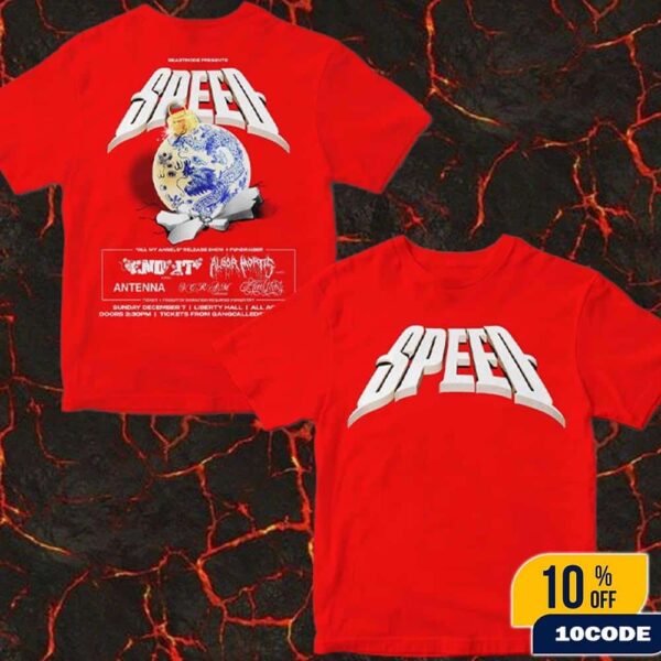 Speed All My Angels Release Show 2025 Sydney Xmas Show On December 7 2025 At Liberty Hall Classic Two Sides T-Shirt
