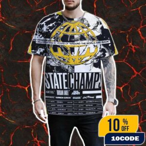 State Champs Tour 2026 In US Celebrating 10 Years Of Around The World And Back On Jan and Feb 2026 All Over Print T-Shirt