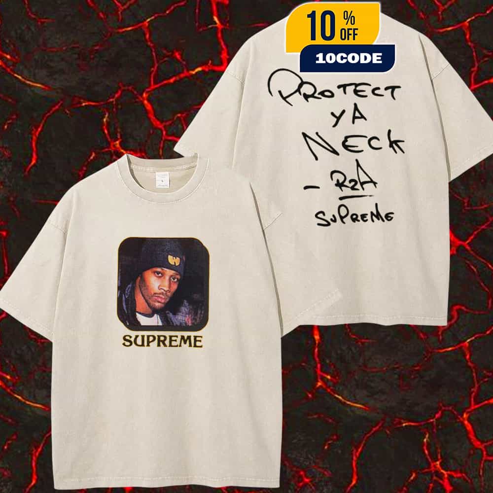 Supreme x Wu-Tang Clan Protect Ya Neck RZA New Collection 2025 Arrivals Two Sides Washed Unisex T-Shirt Supreme x Wu-Tang Clan Protect Ya Neck RZA New Collection 2025 Arrivals Two Sides Washed Unisex T-Shirt