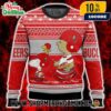 Philadelphia Eagles Snoopy Charlie Brown Ugly Christmas Sweater Peanuts NFL Football Holiday Knit With Fair Isle Pattern Snowflakes Winter Festive Gift For Fans