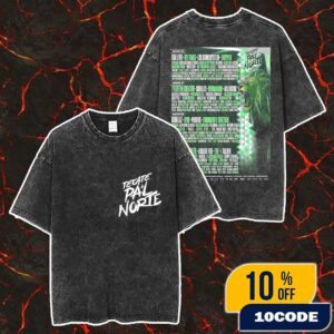 Tecate Pa’l Norte 2026 At Parque Fundidora Monterrey Nuevo Leon Mexico On 26-29 March 2026 Poster Lineup Merch Unisex Two Sided Washed T-Shirt