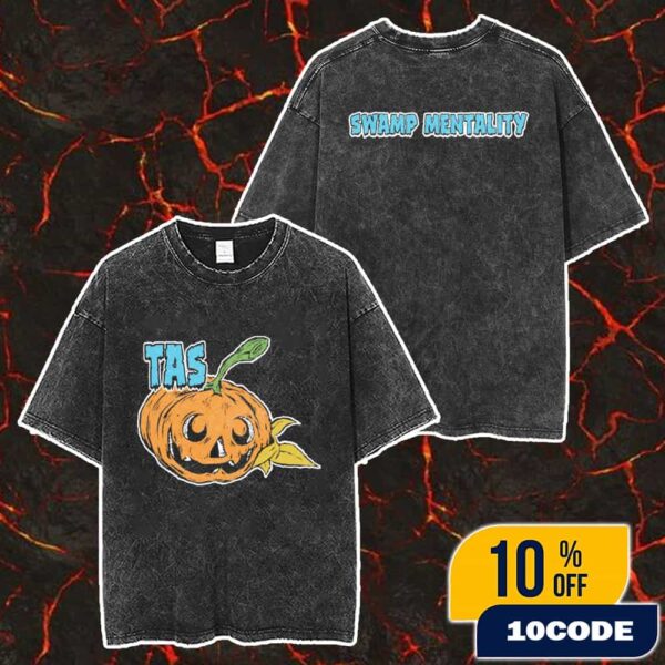 The Acacia Strain Band Merch New Collection Halloween 2025 Swamp Children Pumpkin Artwork Washed T-Shirt