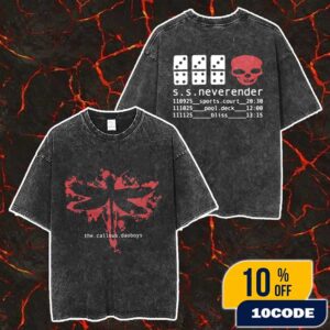 The Callous Daoboys SS Neverender 2025 Cruise Schedule Backprint For Coheed And Cambria On High Seas Merch Unisex Two Sided Washed T-Shirt