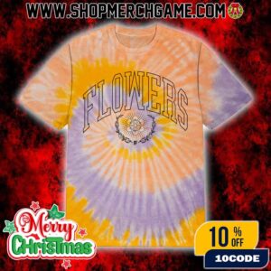The Devil Wears Prada Flowers Tie Dye Tee Official Album T Shirt Purple Yellow Orange Spiral Unisex Cotton T-Shirt