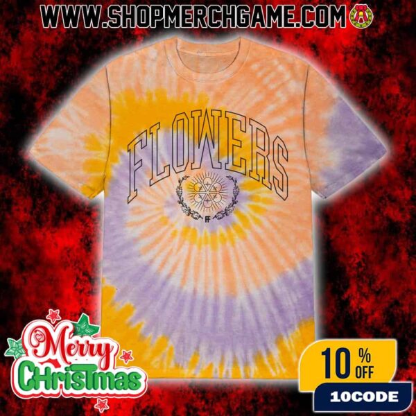 The Devil Wears Prada Flowers Tie Dye Tee Official Album T Shirt Purple Yellow Orange Spiral Unisex Cotton T-Shirt