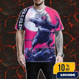 The Offspring Supercharged Worldwide In ’25 Tour Oslo Norway Event Tee On October 10 2025 At Unity Arena Artwork By Christopher Everhart All Over Print Graphic T-Shirt, Hoodie