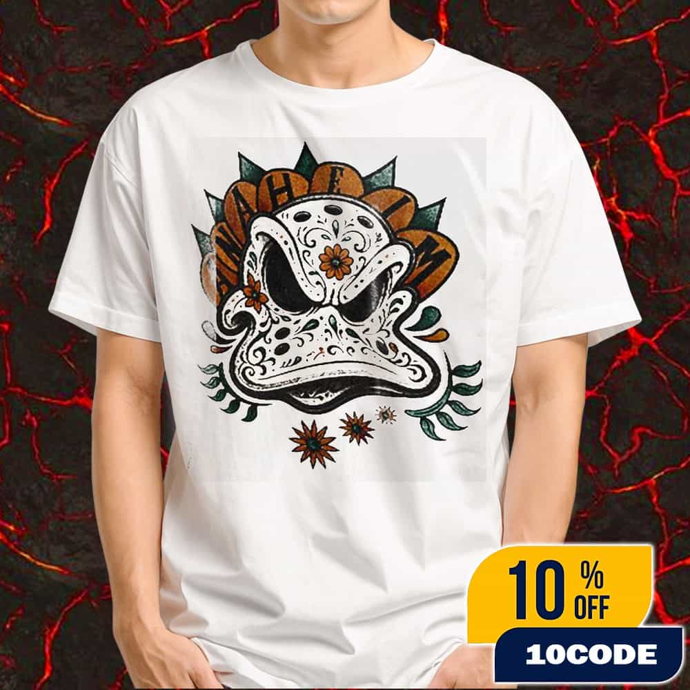 The Pond Press x Anaheim Ducks Dia De Los Muertos Day Of The Dead Halloween 2025 New Logo On November 2 2025 At Honda Center Merchandise Unisex T-Shirt The Pond Press x Anaheim Ducks Dia De Los Muertos Day Of The Dead Halloween 2025 New Logo On November 2 2025 At Honda Center Merchandise Unisex T-Shirt