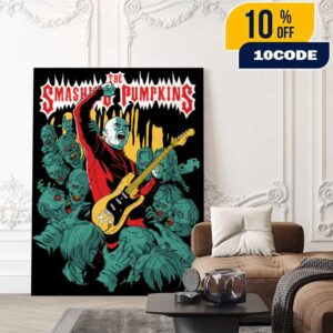 The Smashing Pumpkins New Halloween Merch 2025 Collection Zombie Artwork By Samuel Salomao Poster Canvas Home Decor The Smashing Pumpkins New Halloween Merch 2025 Collection Zombie Artwork By Samuel Salomao Poster Canvas Home Decor