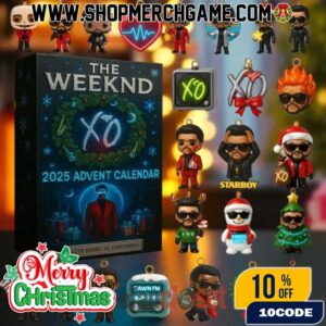 The Weeknd Advent Calendar 2025 Holiday Countdown With 24 Mini Figurines XO Logo Starboy After Hours Dawn FM Christmas Collectibles Gift For Music Fans