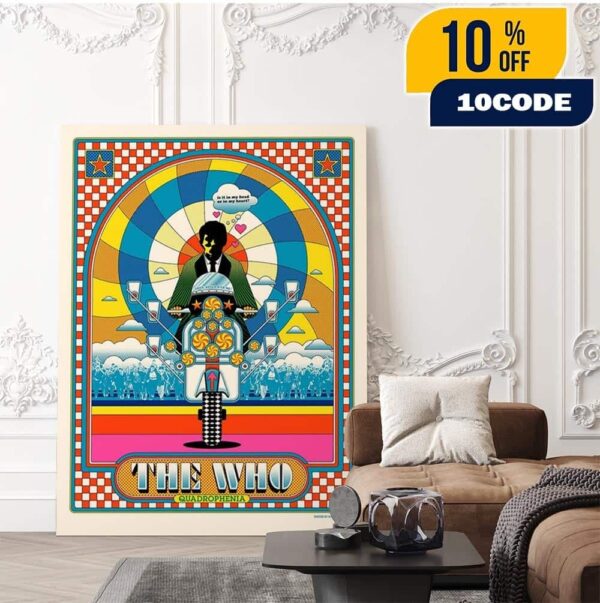 The Who Quadrophenia 60th Anniversary Series 2025 Is It In My Head Or In My Heart Love Reign O’er Me Home Decor Poster Canvas