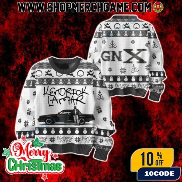 Ugly Christmas Sweater Kendrick Lamar GNX Album Merch Hip Hop Holiday Knit Pullover For Men And Women