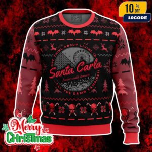 Ugly Christmas Sweater Santa Carla Vampire The Lost Boys Holiday Jumper