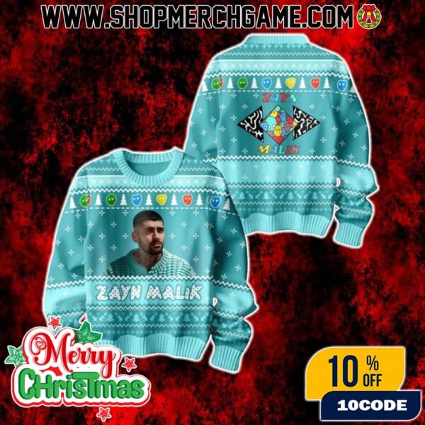 Ugly Christmas Sweater Zayn Malik Celebrity Merch Holiday Knit Pullover For Men And Women