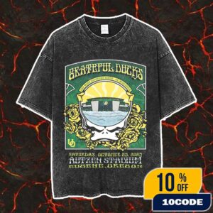 University Of Oregon Ducks x Grateful Dead On October 25 2025 Oregon Ducks vs Wisconsin Badgers Game At Autzen Stadium Poster Event Artwork Vintage Washed Unisex T-Shirt University Of Oregon Ducks x Grateful Dead On October 25 2025 Oregon Ducks vs Wisconsin Badgers Game At Autzen Stadium Poster Event Artwork Vintage Washed Unisex T-Shirt