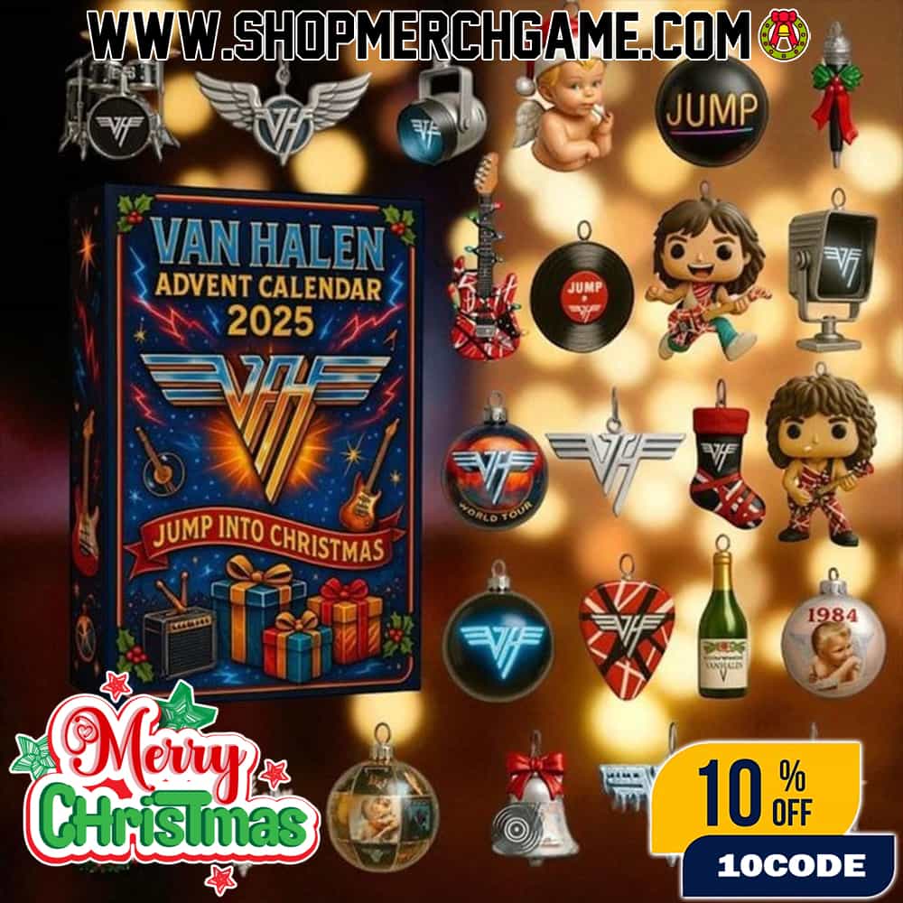 Van Halen Advent Calendar 2025 Jump Into Christmas 24 Days Rock Music Holiday Countdown With Ornaments Funko Pop Figures And Collectible Band Merchandise Gift Set Van Halen Advent Calendar 2025 Jump Into Christmas 24 Days Rock Music Holiday Countdown With Ornaments Funko Pop Figures And Collectible Band Merchandise Gift Set