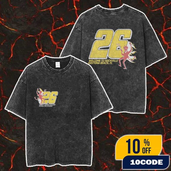 Welcome To Rockville 2026 May 7-10 At Daytona International Speedway Florida Welcome Tee Merch Unisex Two Sided Washed T-Shirt