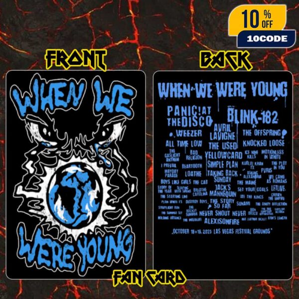When We Were Young Festival On October 18-19 2025 At Las Vegas Festival Grounds Presented By 7-Eleven Overseer Lineup Fan Card