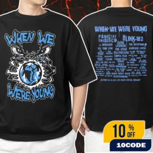 When We Were Young Festival On October 18-19 2025 At Las Vegas Festival Grounds Presented By 7-Eleven Overseer Lineup Unisex T-Shirt Merchandise