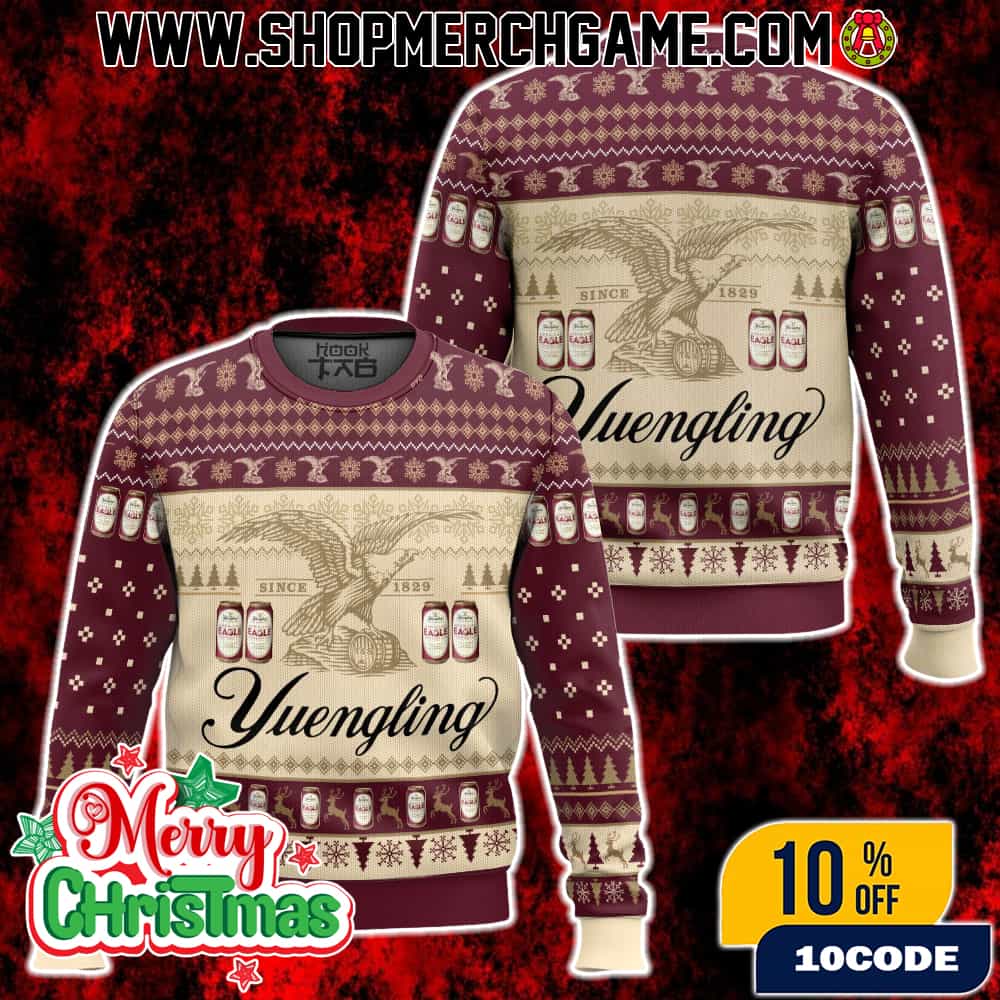 Yuengling Eagle Beer Since 1829 Ugly Christmas Sweater Knitted Holiday Pullover Gift For Beer Lovers Yuengling Eagle Beer Since 1829 Ugly Christmas Sweater Knitted Holiday Pullover Gift For Beer Lovers