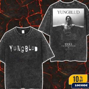 Yungblud Idols The World Tour 2026 In Australia On January Fan Gifts Washed Two Sides T-Shirt