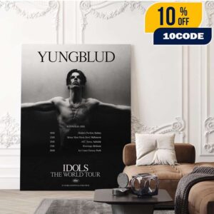 Yungblud Idols The World Tour 2026 In Australia On January Home Decor Poster Canvas