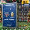 A Bathing Ape x Chick Fil A Peach Bowl 2025 Advent Calendar Ornament NCAA CFP Quarterfinal Collectible Peach Football Bear Mascot Trophy Atlanta Christmas Countdown Gift