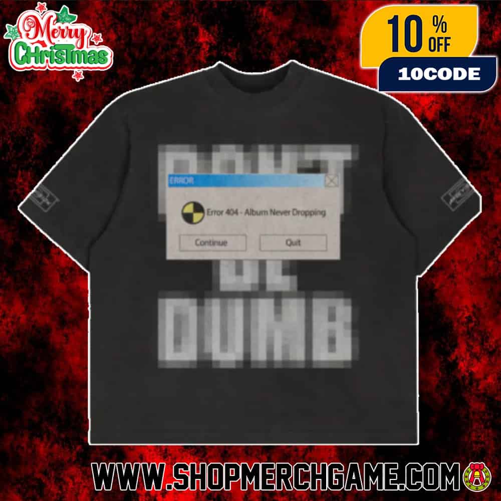 A$AP Rocky Error 404 Album Never Dropping Pixelated Graphic T-Shirt Black Camp Flog Gnaw 2025 Don’t Be Dumb Statement Unisex Limited Edition Streetwear A$AP Rocky Error 404 Album Never Dropping Pixelated Graphic T-Shirt Black Camp Flog Gnaw 2025 Don’t Be Dumb Statement Unisex Limited Edition Streetwear
