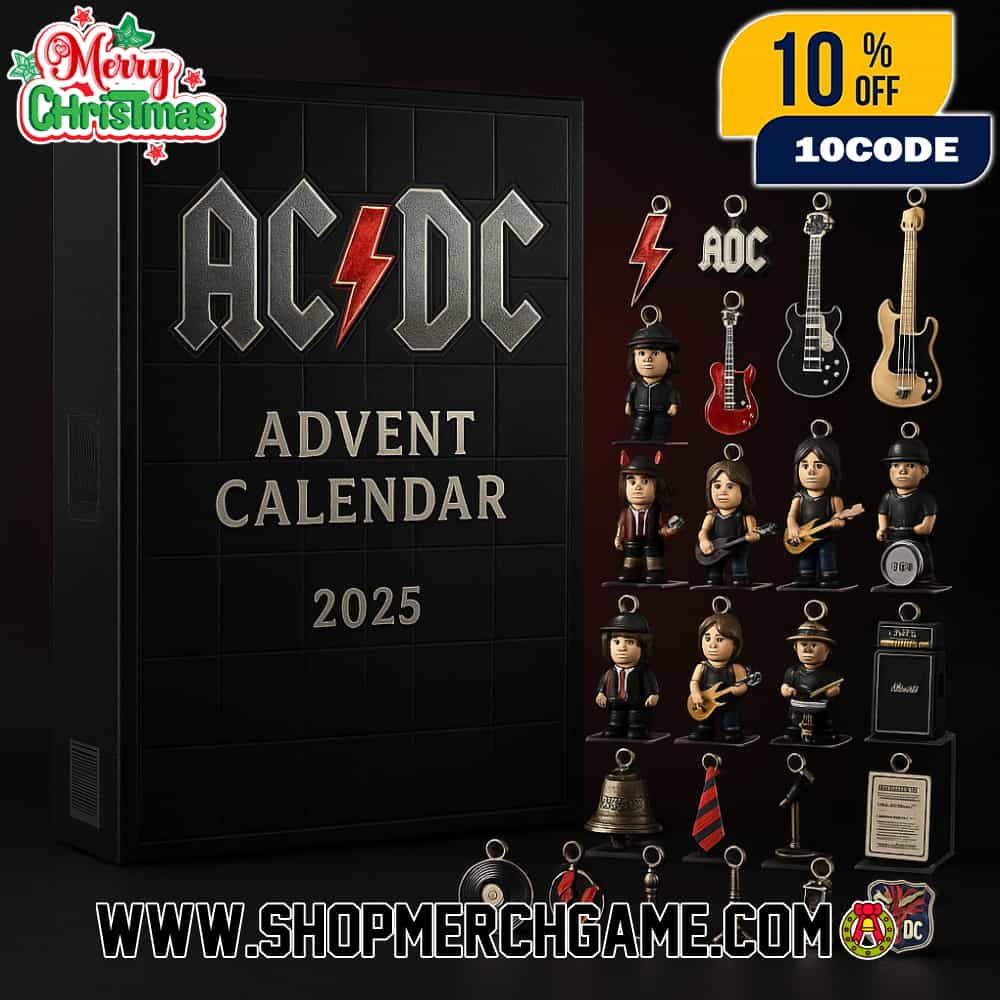 AC/DC Advent Calendar 2025 With 24 Collectible Ornaments Rock Band Figurines Angus Young Brian Johnson Guitars Marshall Amp Christmas Holiday Countdown Gift For Rock Music Fans AC/DC Advent Calendar 2025 With 24 Collectible Ornaments Rock Band Figurines Angus Young Brian Johnson Guitars Marshall Amp Christmas Holiday Countdown Gift For Rock Music Fans