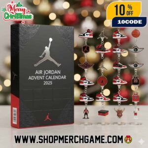 Air Jordan Advent Calendar 2025 Ornament Set 24 Days Christmas Countdown Collectible Mini Sneaker Basketball Jersey Chicago Bulls Holiday Gift Box