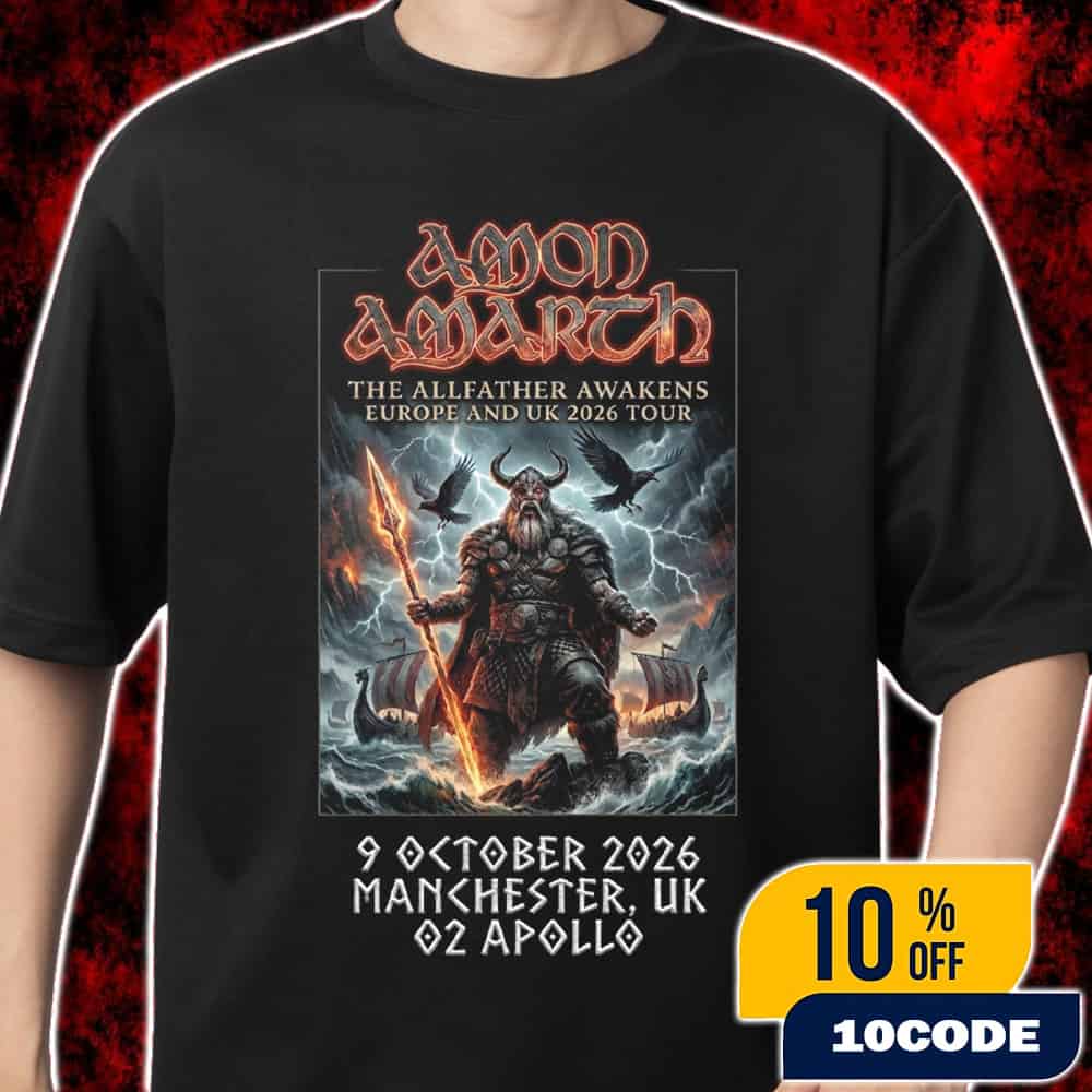 Amon Amarth The Allfather Awakens Europe And UK 2026 Tour Poster 9 October 2026 Manchester O2 Apollo Concert Poster Viking Odin Ravens Merch Unisex T-Shirt Amon Amarth The Allfather Awakens Europe And UK 2026 Tour Poster 9 October 2026 Manchester O2 Apollo Concert Poster Viking Odin Ravens Merch Unisex T-Shirt