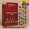 Arizona Cardinals Advent Calendar 2025 Ornament Set 24 Day Holiday Countdown NFL Football Collectible Decorations With Player Figurines Super Bowl Trophy And Team Logo Charm