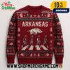 Arizona Wildcats NCAA Abbey Road Football Players Crossing Design Ugly Christmas Sweater With Paw Print Logo Knitted Holiday Pullover Fair Isle Patter