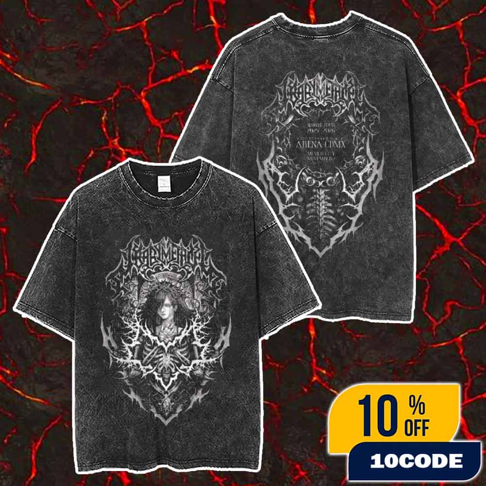 Babymetal World Tour 2025-2026 Special Arena Show In Mexico Arena CDMX On November 7 2025 Dark Angel Tee Merch Unisex Two Sided Washed T-Shirt Babymetal World Tour 2025-2026 Special Arena Show In Mexico Arena CDMX On November 7 2025 Dark Angel Tee Merch Unisex Two Sided Washed T-Shirt