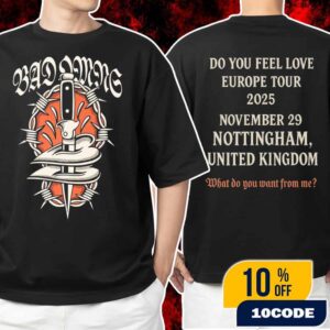 Bad Omens Do You Feel Love Europe Tour 2025 On November 29 2025 At Nottingham United Kingdom Unisex T-Shirt Merchandise