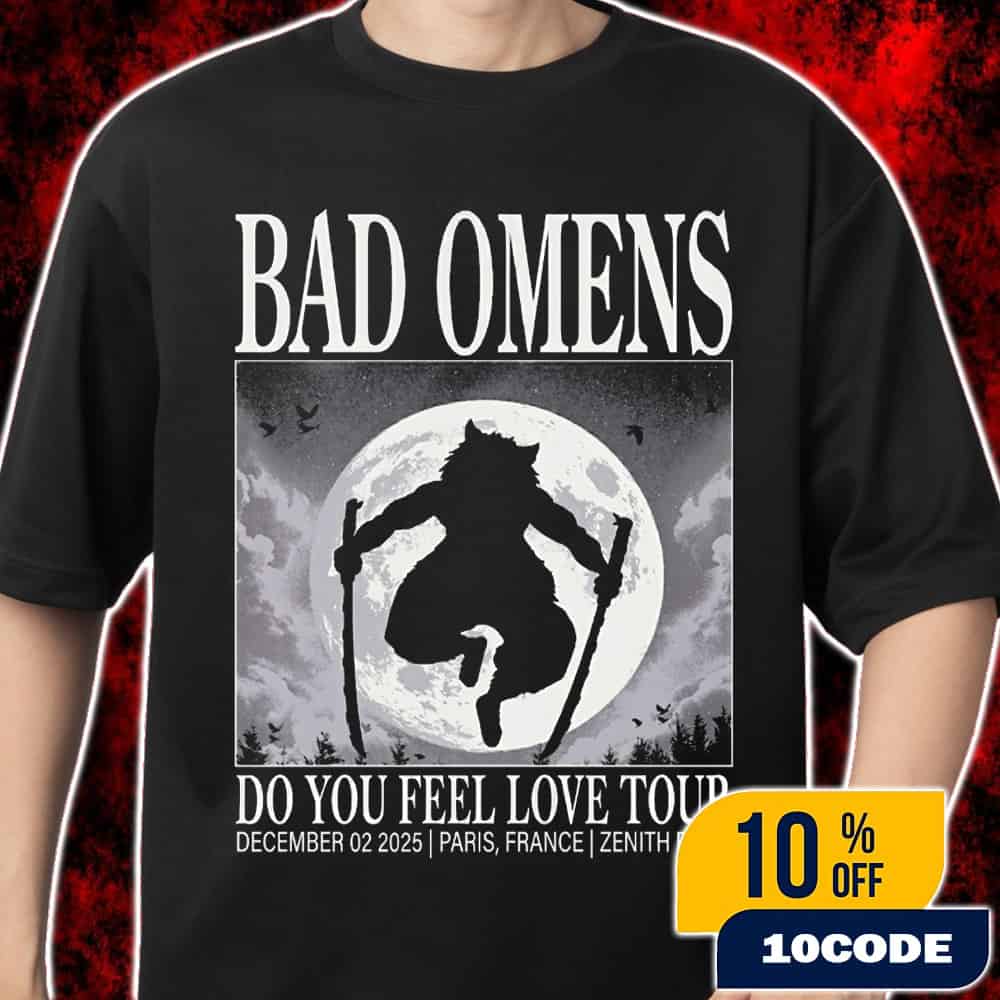 Bad Omens Winter 2025 Collection Available Boar Tee Inosuke Style Artwork Do You Feel Love Tour December 2 2025 At Paris France Zenith Paris Merch Unisex T-Shirt Bad Omens Winter 2025 Collection Available Boar Tee Inosuke Style Artwork Do You Feel Love Tour December 2 2025 At Paris France Zenith Paris Merch Unisex T-Shirt