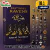 Baltimore Ravens Advent Calendar Ornament 2025 Collectible Mini Figurines Holiday Countdown Gift Set 24 Days Christmas Decorations NFL Memorabilia
